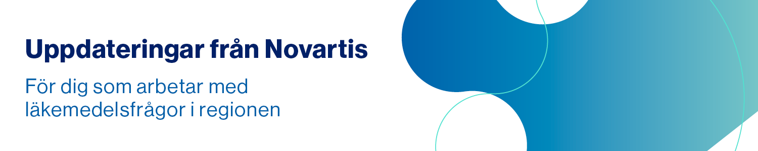 Illustration med texten Information från Novartis - för dig som jobbar med läkemedelsfrågor i regionen