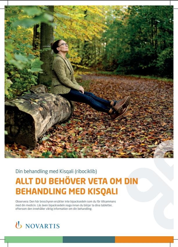 Omslag broschyr för patienter som behandlas med Kisqali (ribociklib) vid tidig bröstcancer