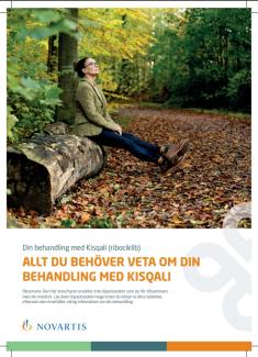 Omslag broschyr för patienter som behandlas med Kisqali (ribociklib) vid tidig bröstcancer