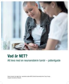 Framsida för broschyren om neuroendokrina tumörer (NET).